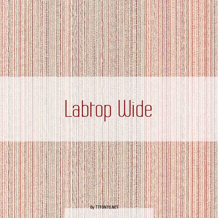 Labtop Wide example